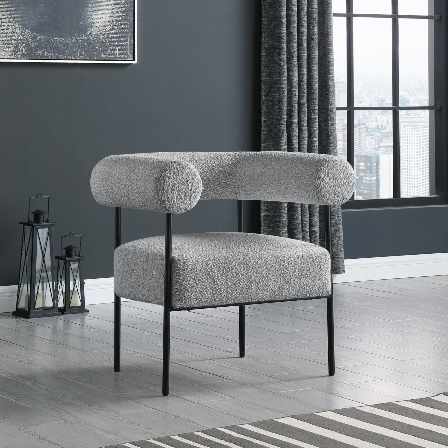 Blake Boucle Fabric Upholstered Accent Chair