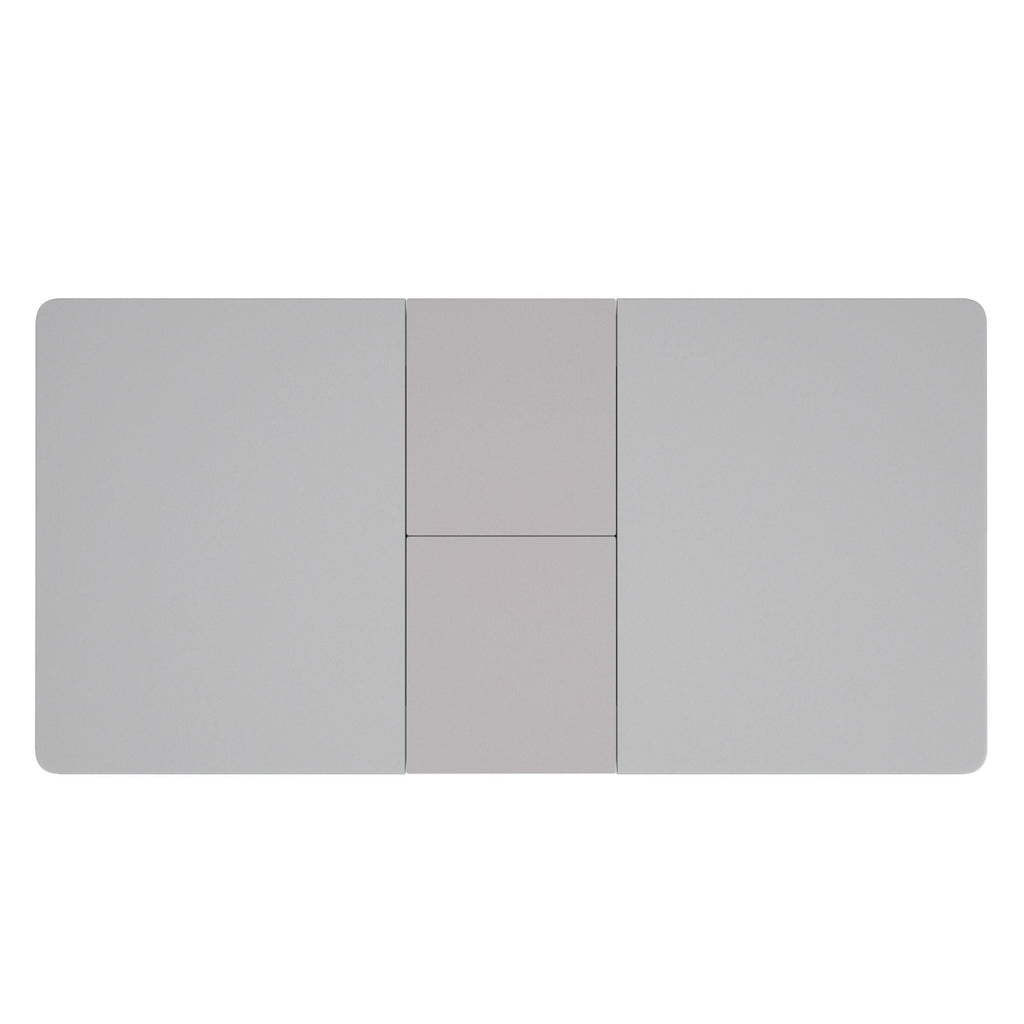 Corvus Dining Table w/Extension in Warm Grey