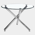 Solara II Round Dining Table in Chrome