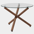 Rocca Round Dining Table in Walnut