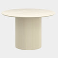 Tovas Round Dining Table in Ivory