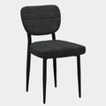 Zeke Dining Chair, set of 2, in Charcoal and Black