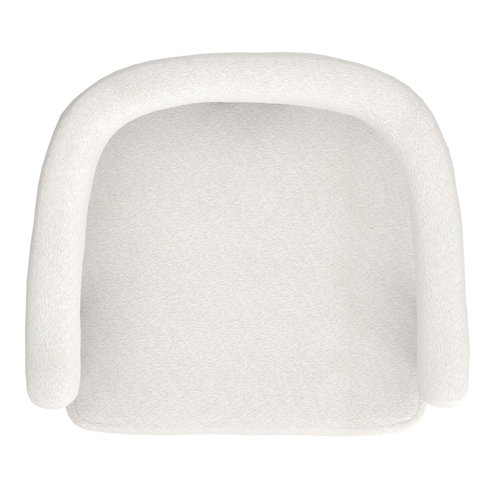 Scarlet Dining Chair, set of 2, in Ivory Boucle and Black