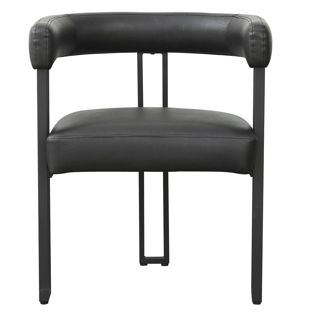 Scarlet Dining Chair, set of 2, in Black PU