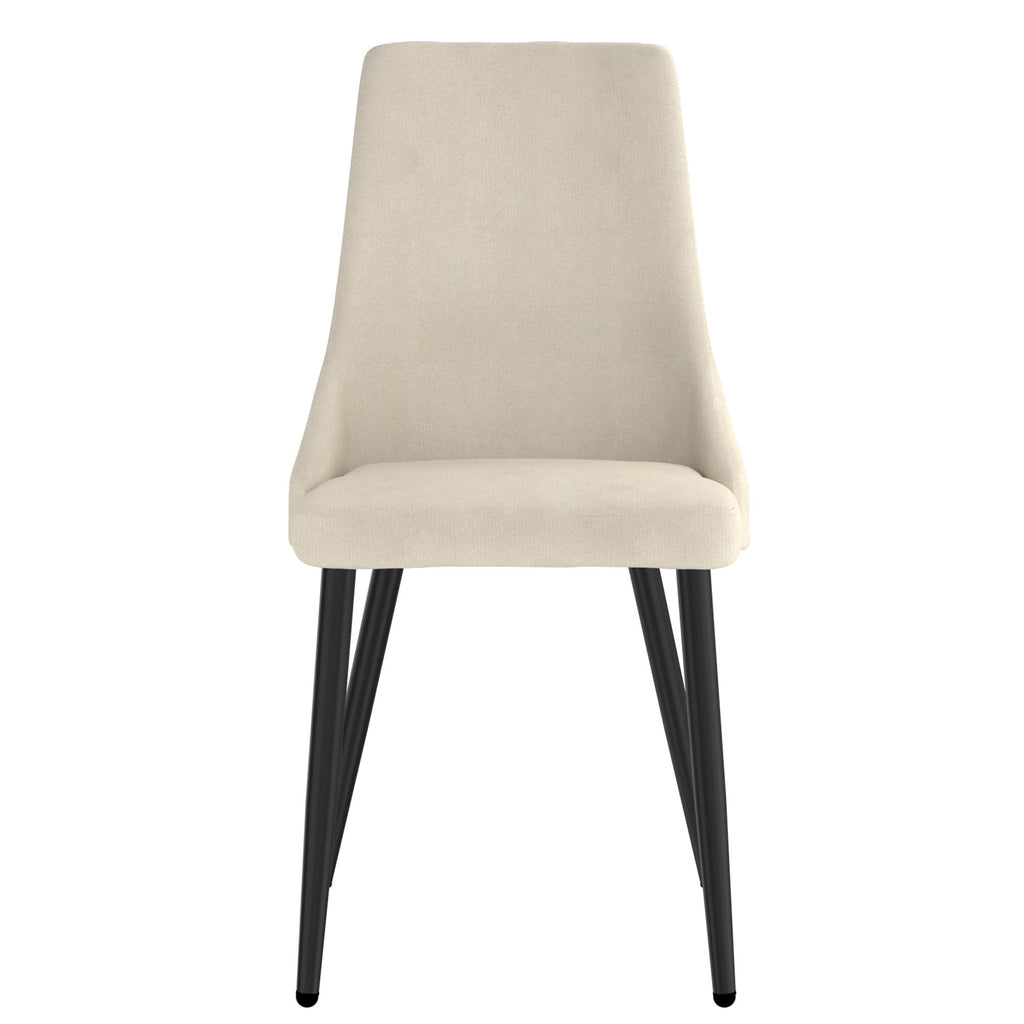 Venice Dining Chair, set of 2, in Beige and Black