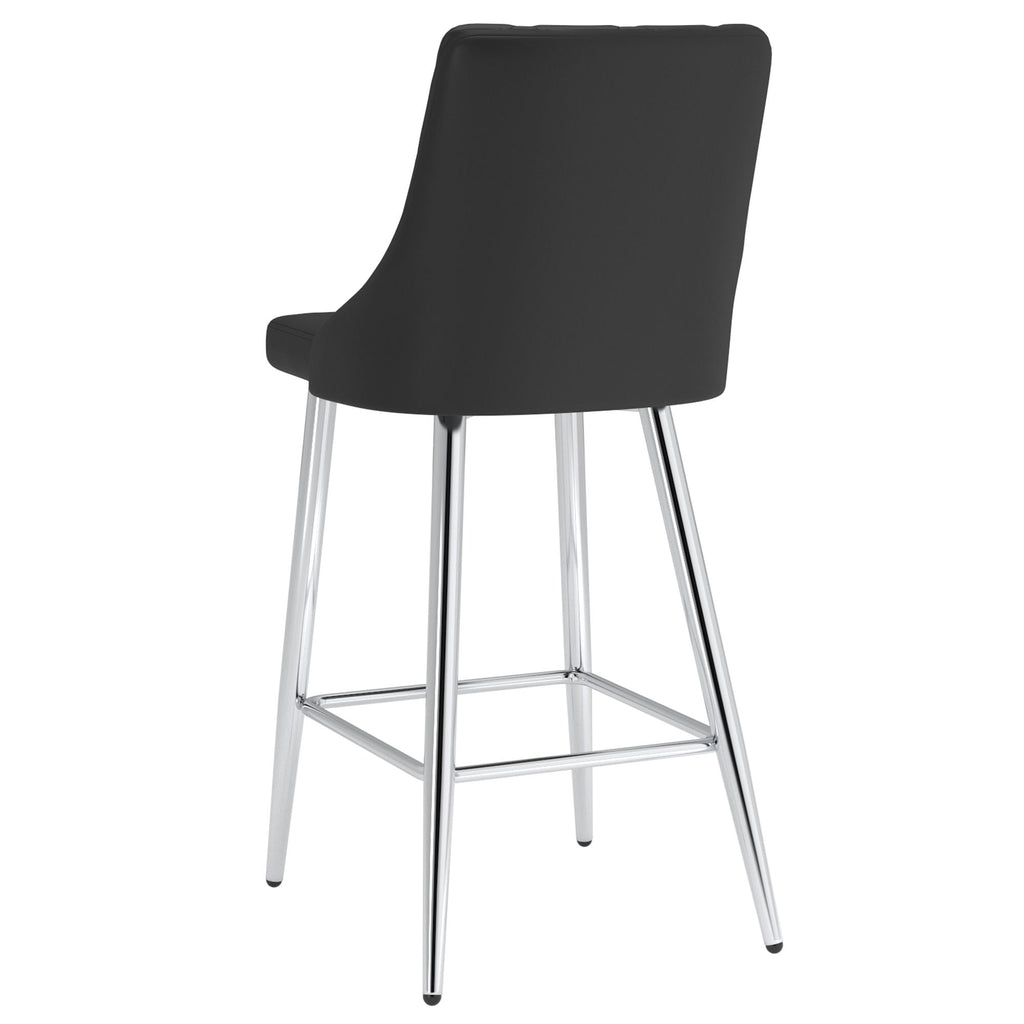 Devo 26" Counter Stool, set of 2, in Black