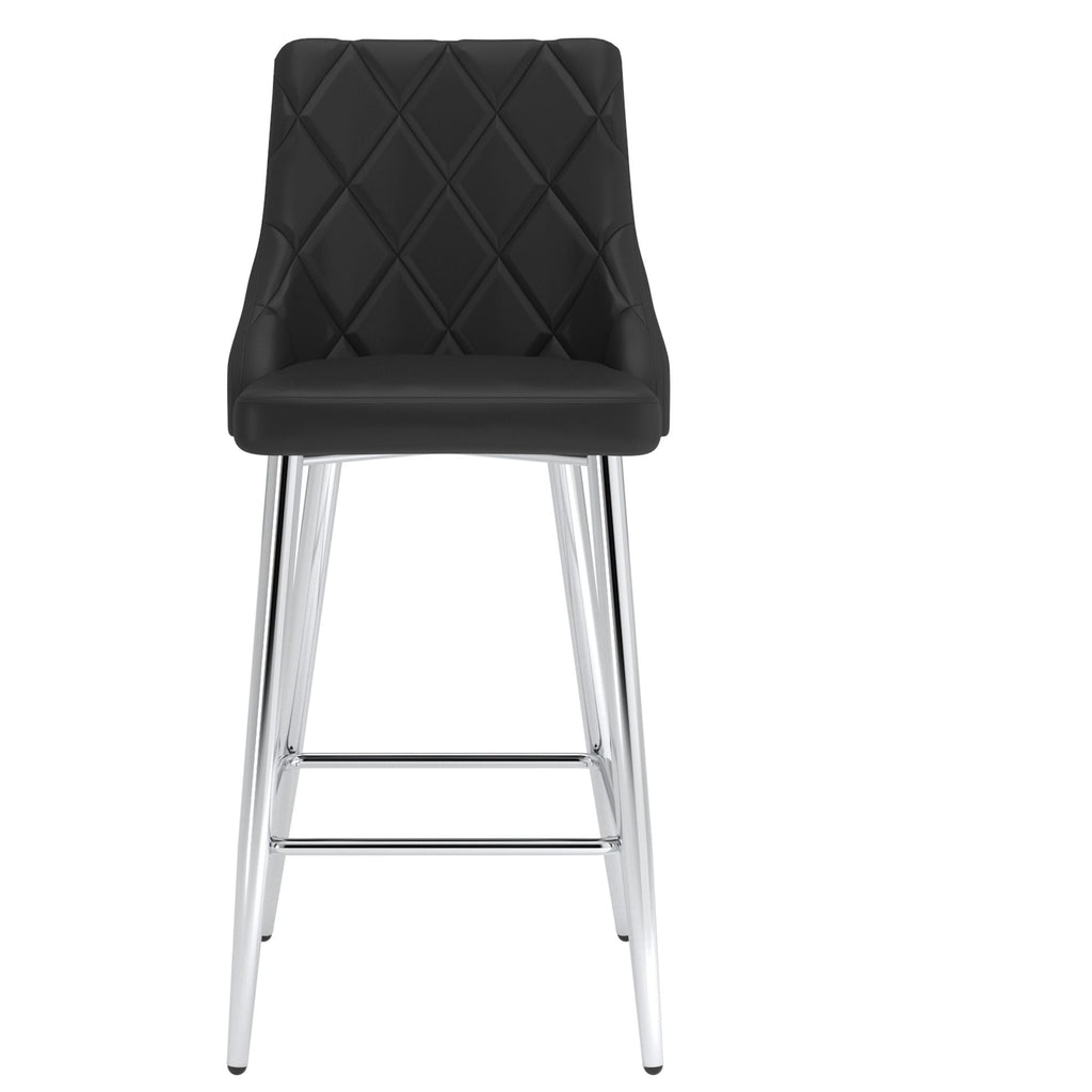 Devo 26" Counter Stool, set of 2, in Black