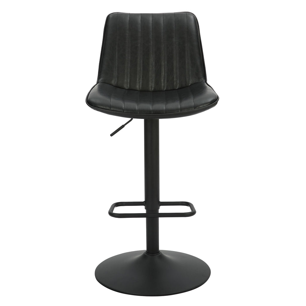 Kosi Adjustable Air-Lift Stool, set of 2, in Black