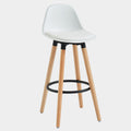 Diablo 26" Counter Stool, set of 2, in White and Natural