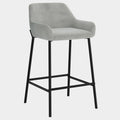 Baily 26" Counter Stool, set of 2, in Grey and Black