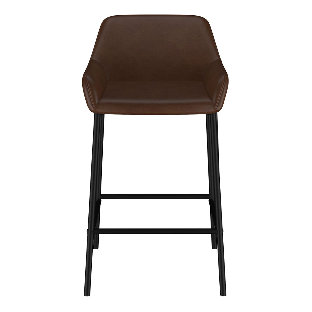 Baily 26" Counter Stool, set of 2, in Brown and Black