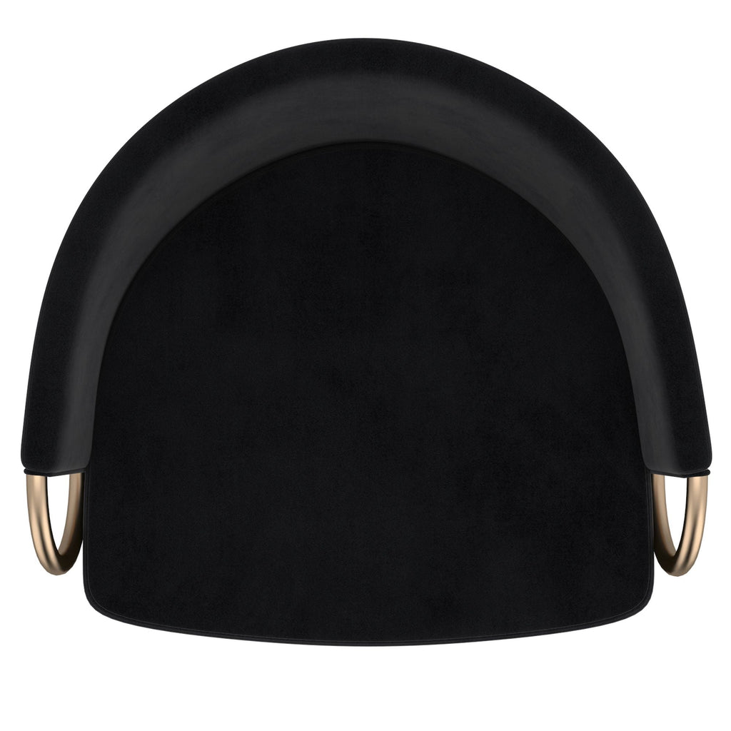 Lavo 26" Counter Stool, set of 2, in Black and Gold