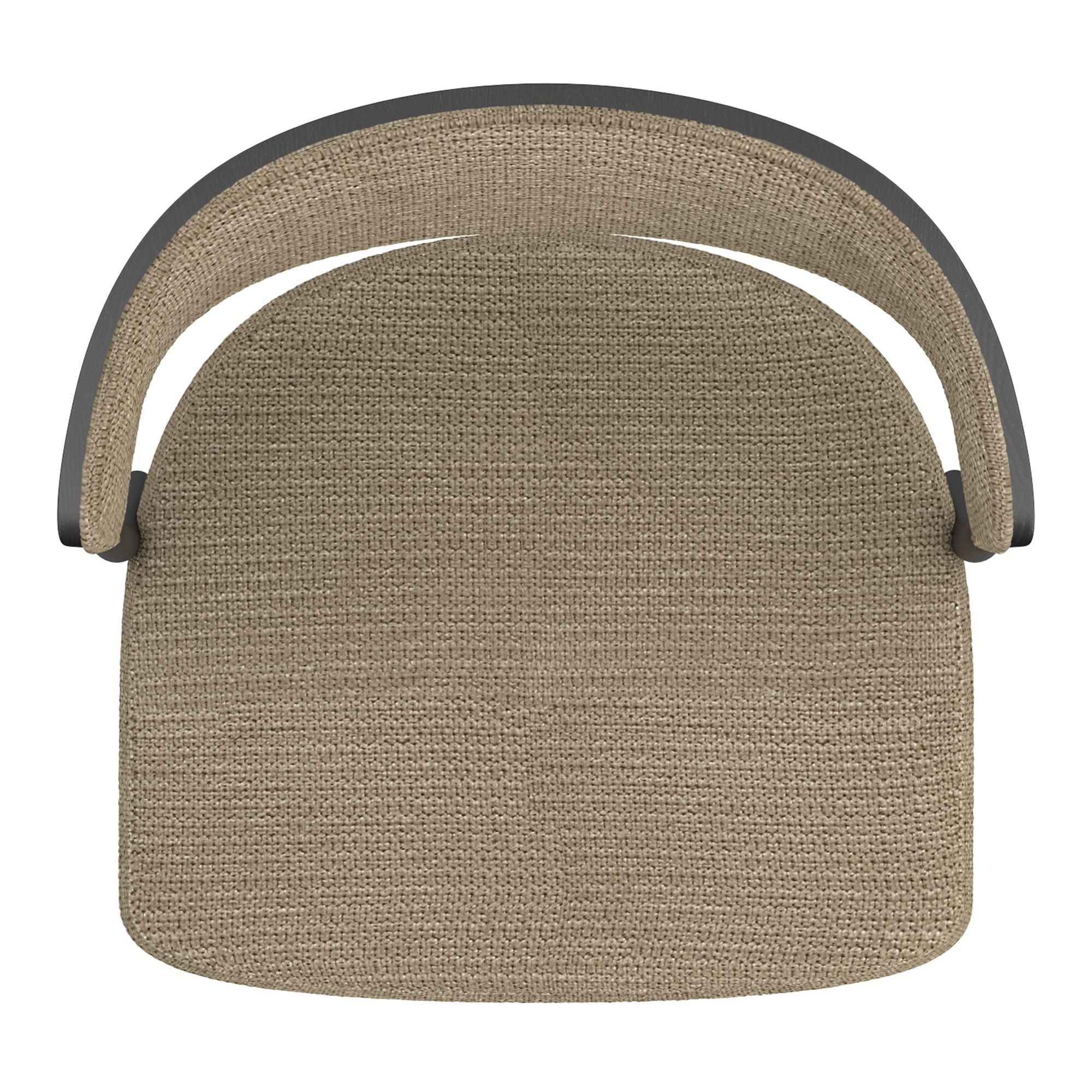 Kazan Adjustable Air-Lift Stool, Set of 2 in Dark Beige Performance Fabric & Black Metal