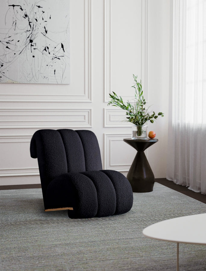 Swoon Faux Sheepskin Upholstered Accent Chair