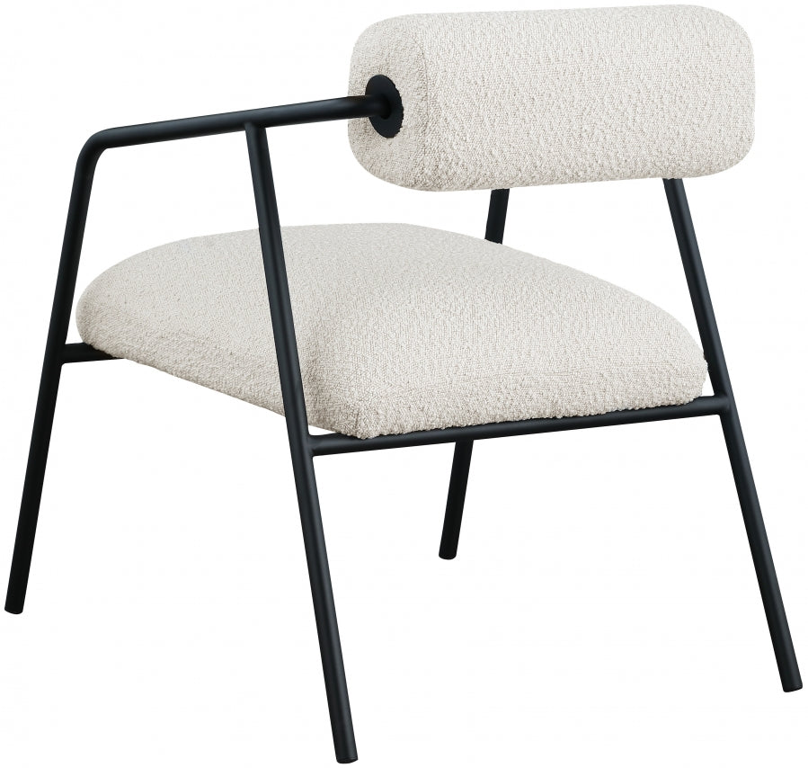 Carly Boucle Fabric Upholstered Accent Chair