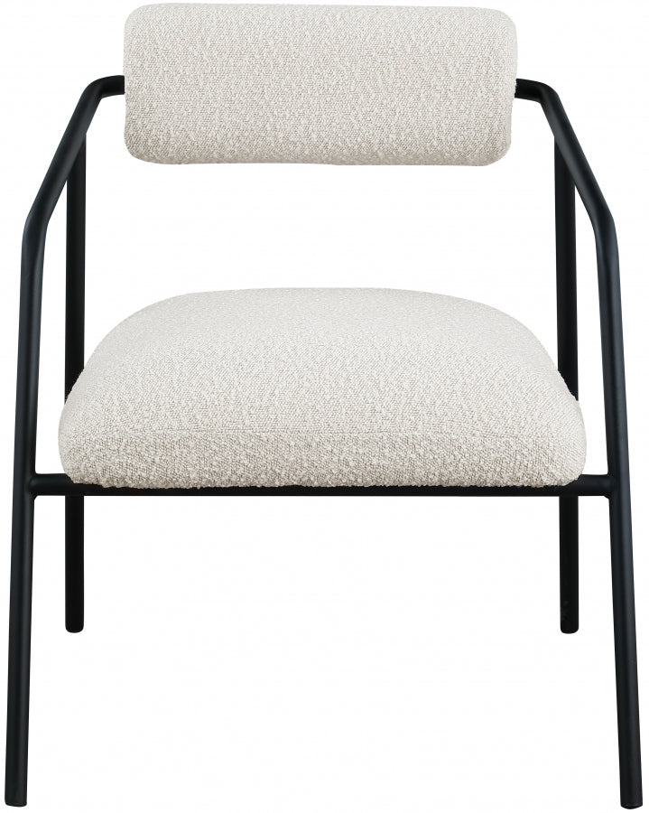 Carly Boucle Fabric Upholstered Accent Chair