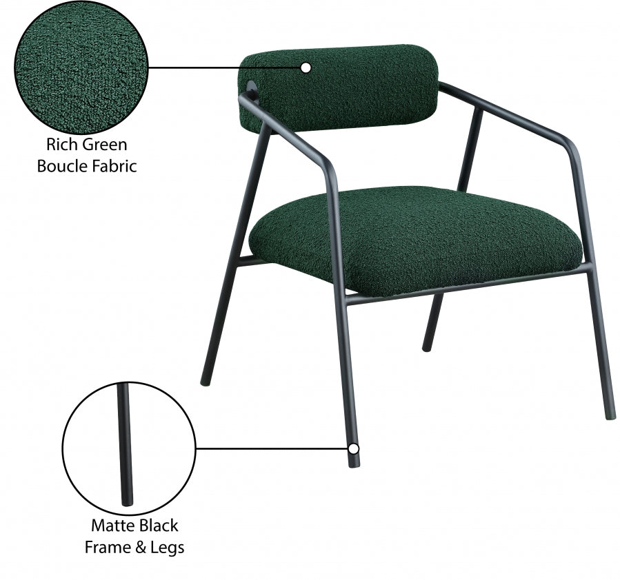 Carly Boucle Fabric Upholstered Accent Chair