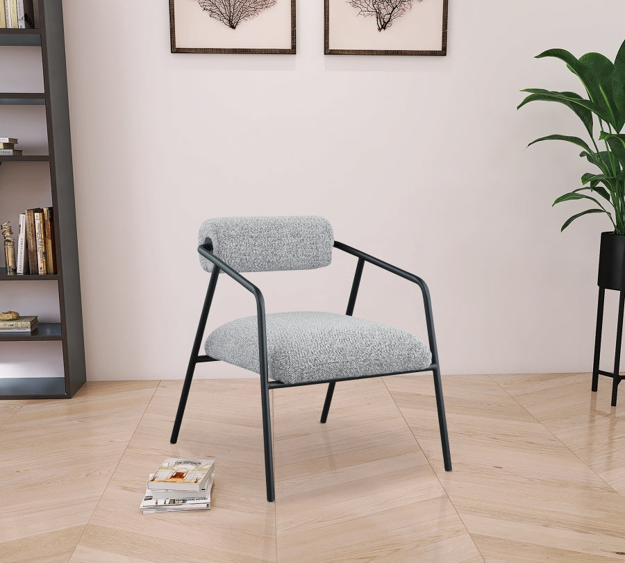 Carly Boucle Fabric Upholstered Accent Chair