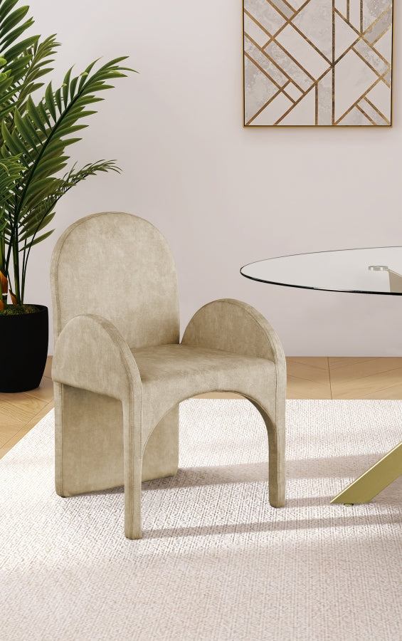 Summer Velvet Upholstered Dining Arm Chair