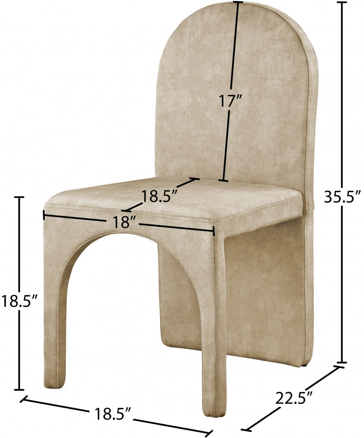 Summer Velvet Upholstered Dining Side Chair