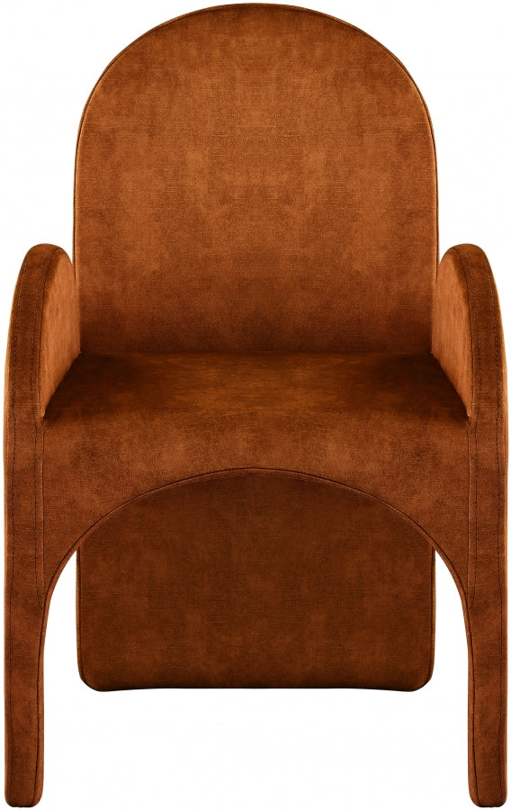 Summer Velvet Upholstered Dining Arm Chair