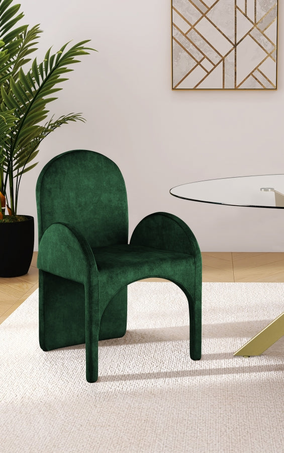 Summer Velvet Upholstered Dining Arm Chair