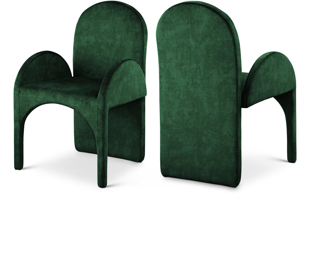 Summer Velvet Upholstered Dining Arm Chair