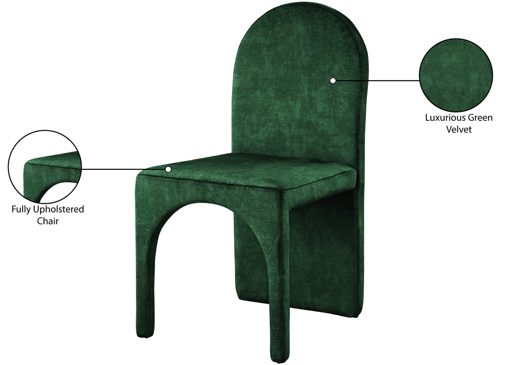 Summer Velvet Upholstered Dining Side Chair