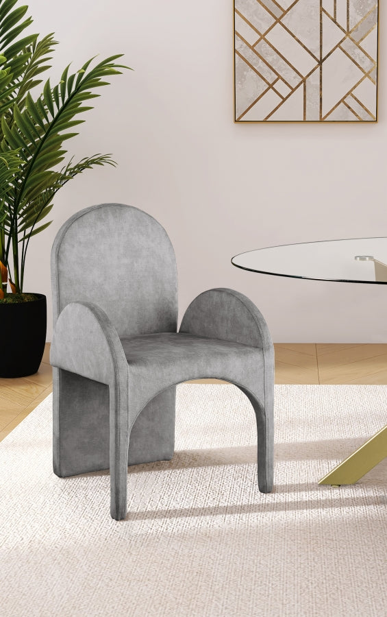 Summer Velvet Upholstered Dining Arm Chair