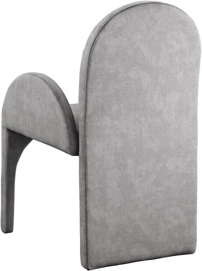 Summer Velvet Upholstered Dining Arm Chair