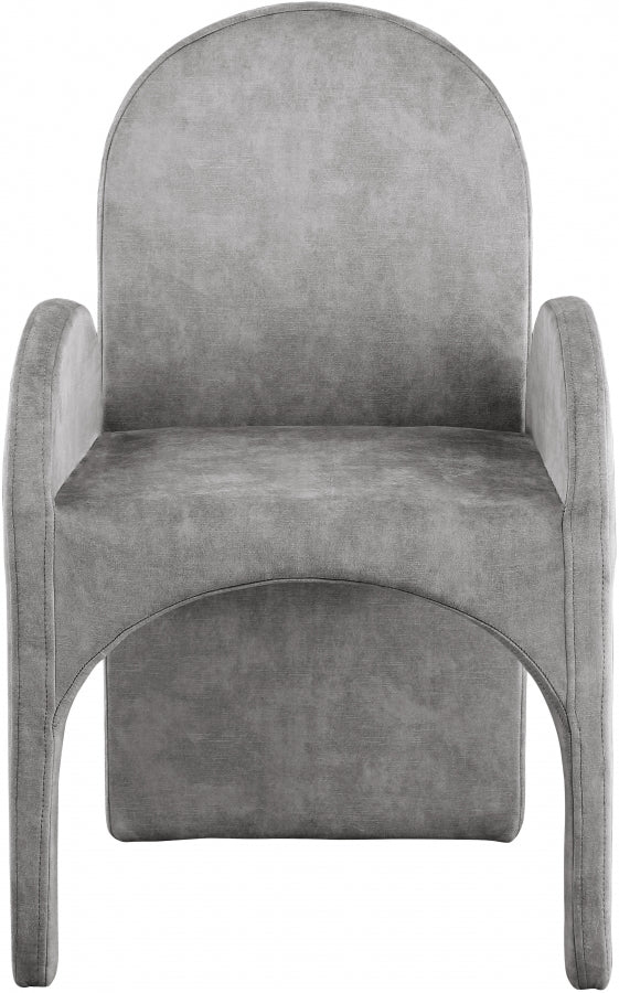 Summer Velvet Upholstered Dining Arm Chair