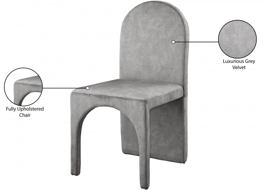 Summer Velvet Upholstered Dining Side Chair