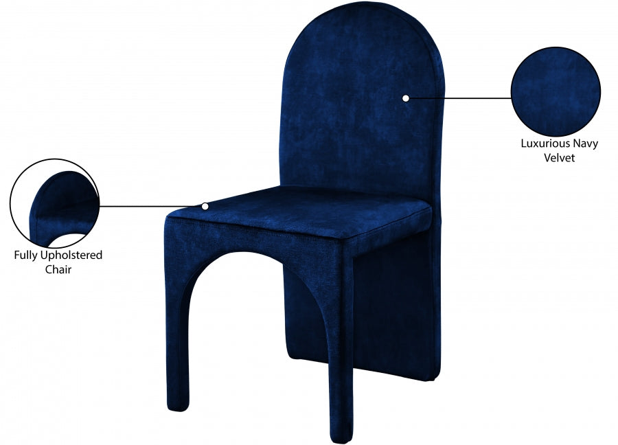 Summer Velvet Upholstered Dining Side Chair