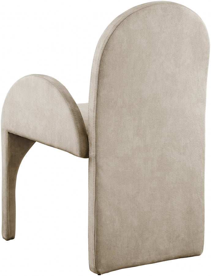 Summer Velvet Upholstered Dining Arm Chair