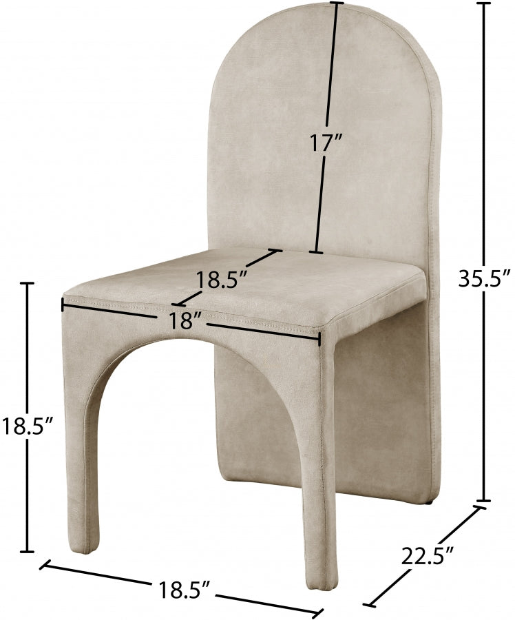 Summer Velvet Upholstered Dining Side Chair
