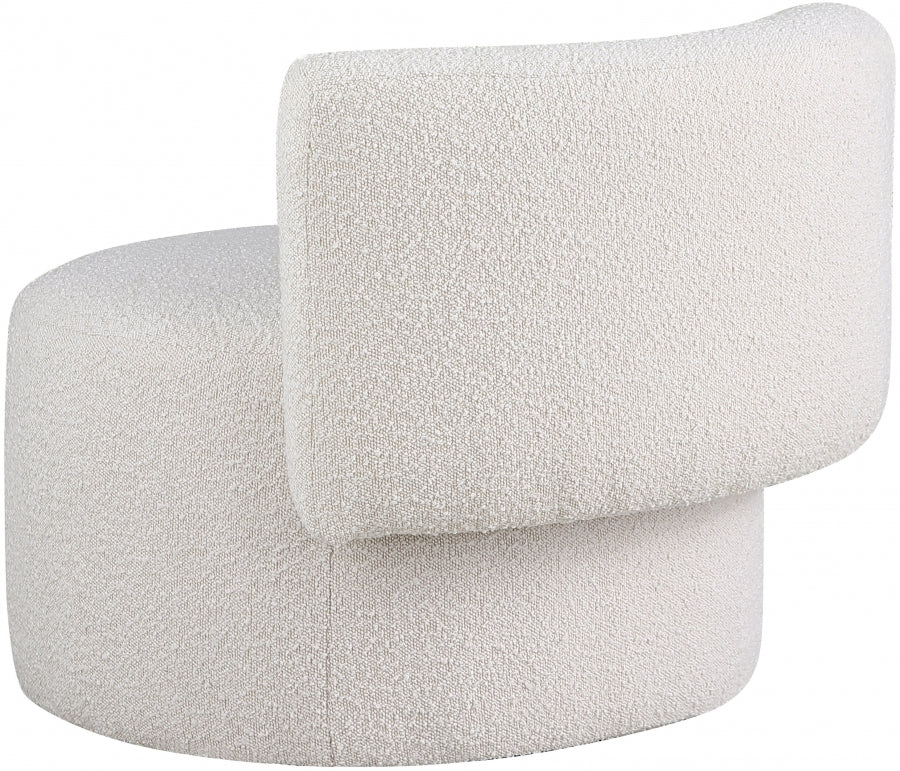 Como Boucle Fabric Upholstered Accent Chair