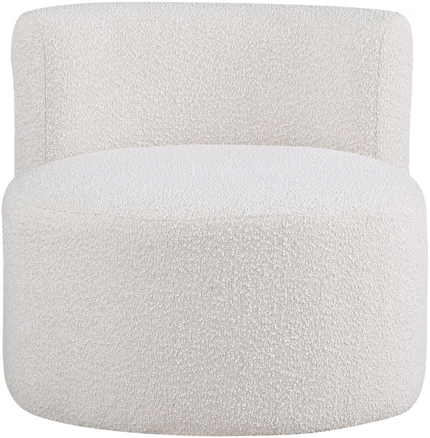 Como Boucle Fabric Upholstered Accent Chair