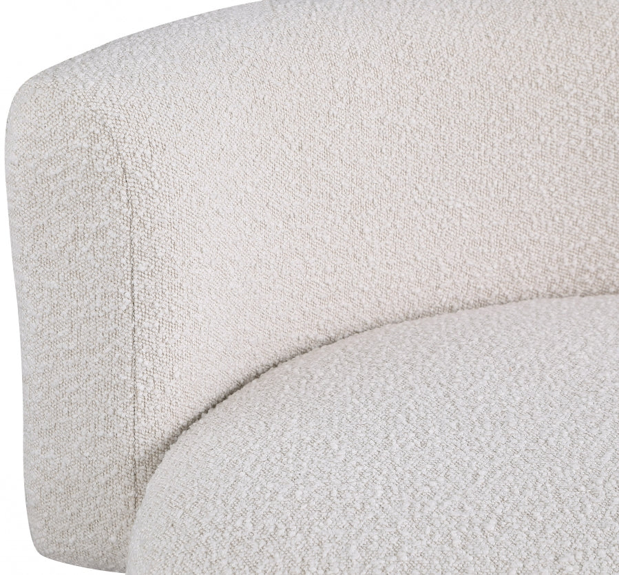 Como Boucle Fabric Upholstered Accent Chair