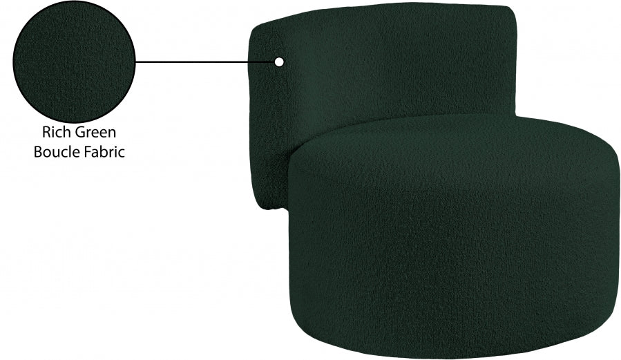 Como Boucle Fabric Upholstered Accent Chair