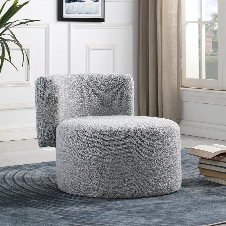 Como Boucle Fabric Upholstered Accent Chair