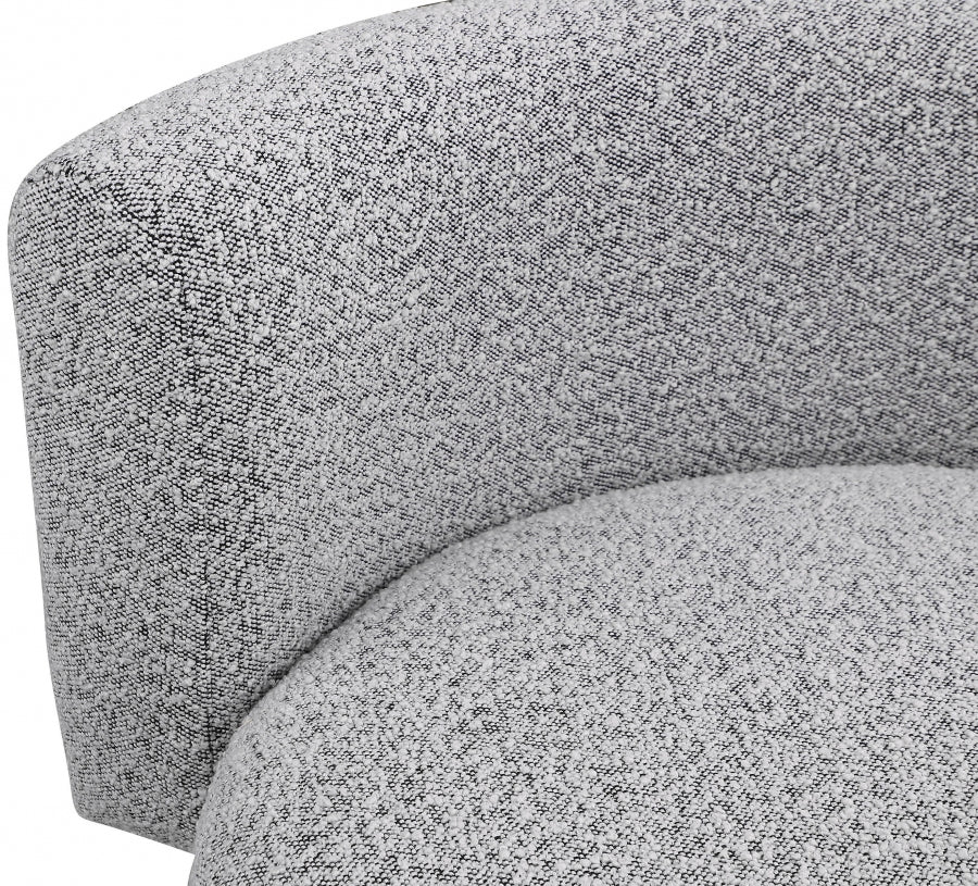 Como Boucle Fabric Upholstered Accent Chair