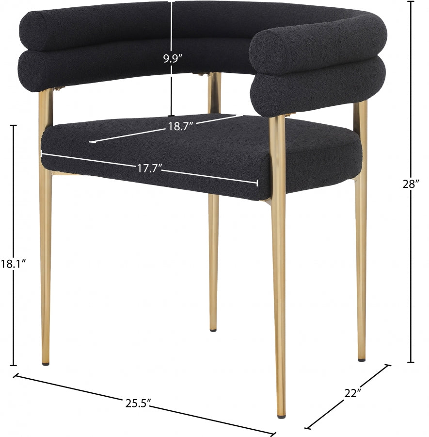 Brielle Boucle Fabric Upholstered Dining Chair