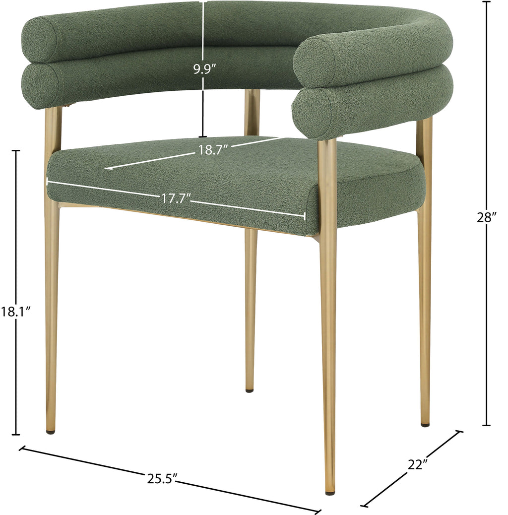 Brielle Boucle Fabric Upholstered Dining Chair