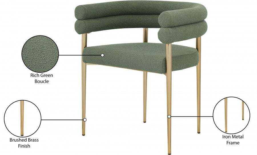 Brielle Boucle Fabric Upholstered Dining Chair
