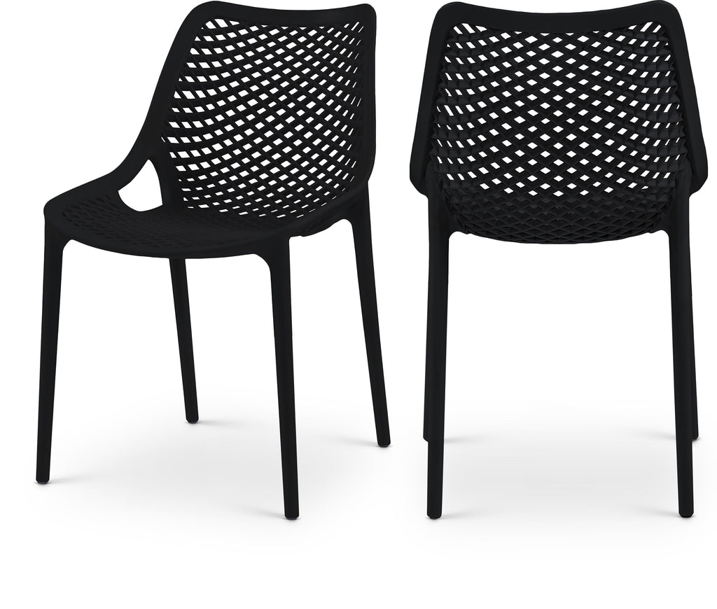 Mykonos Plastic Outdoor Patio Dining Chair - Set of 4