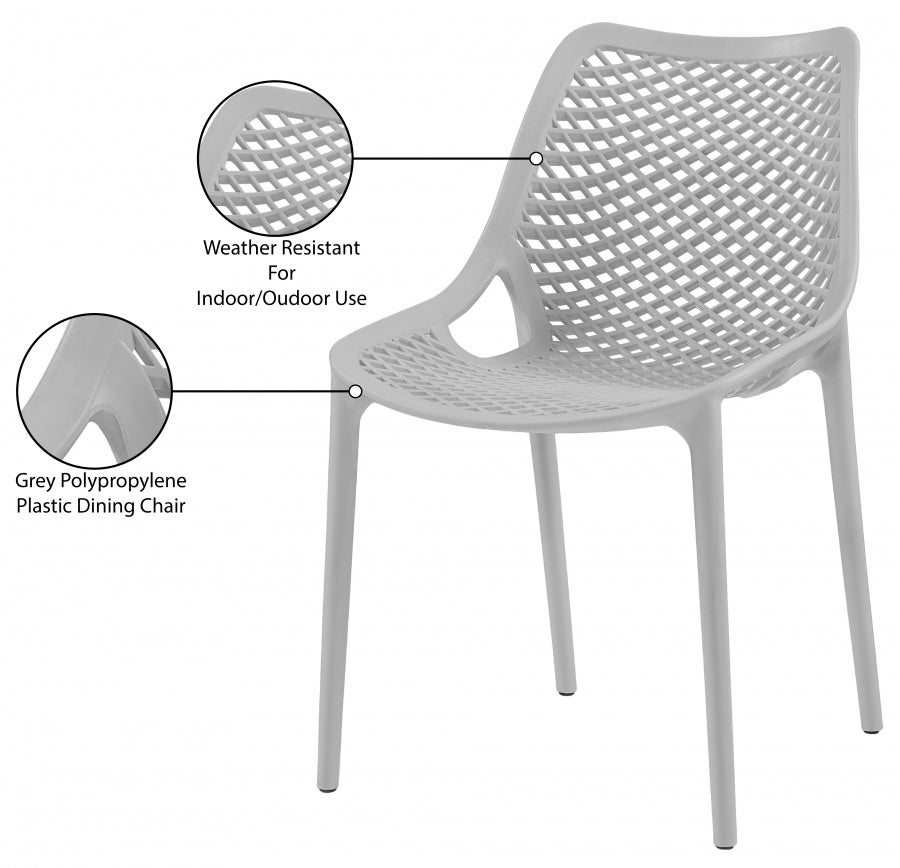 Mykonos Plastic Outdoor Patio Dining Chair - Set of 4
