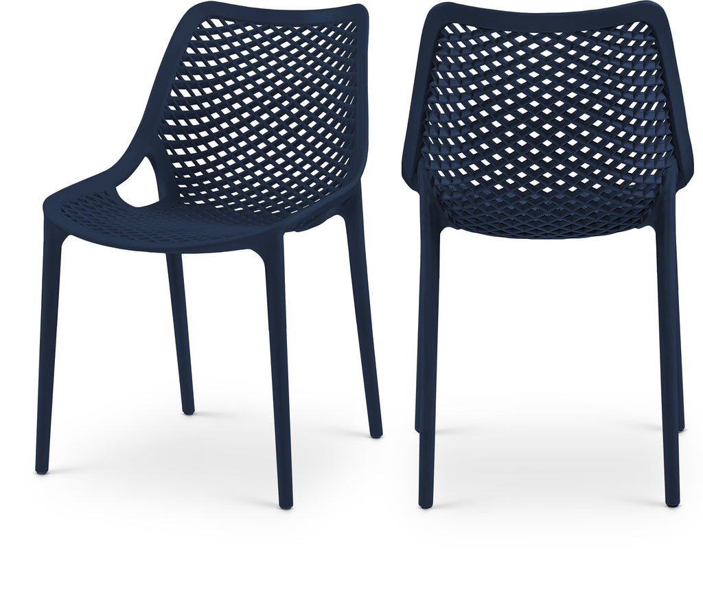 Mykonos Plastic Outdoor Patio Dining Chair - Set of 4