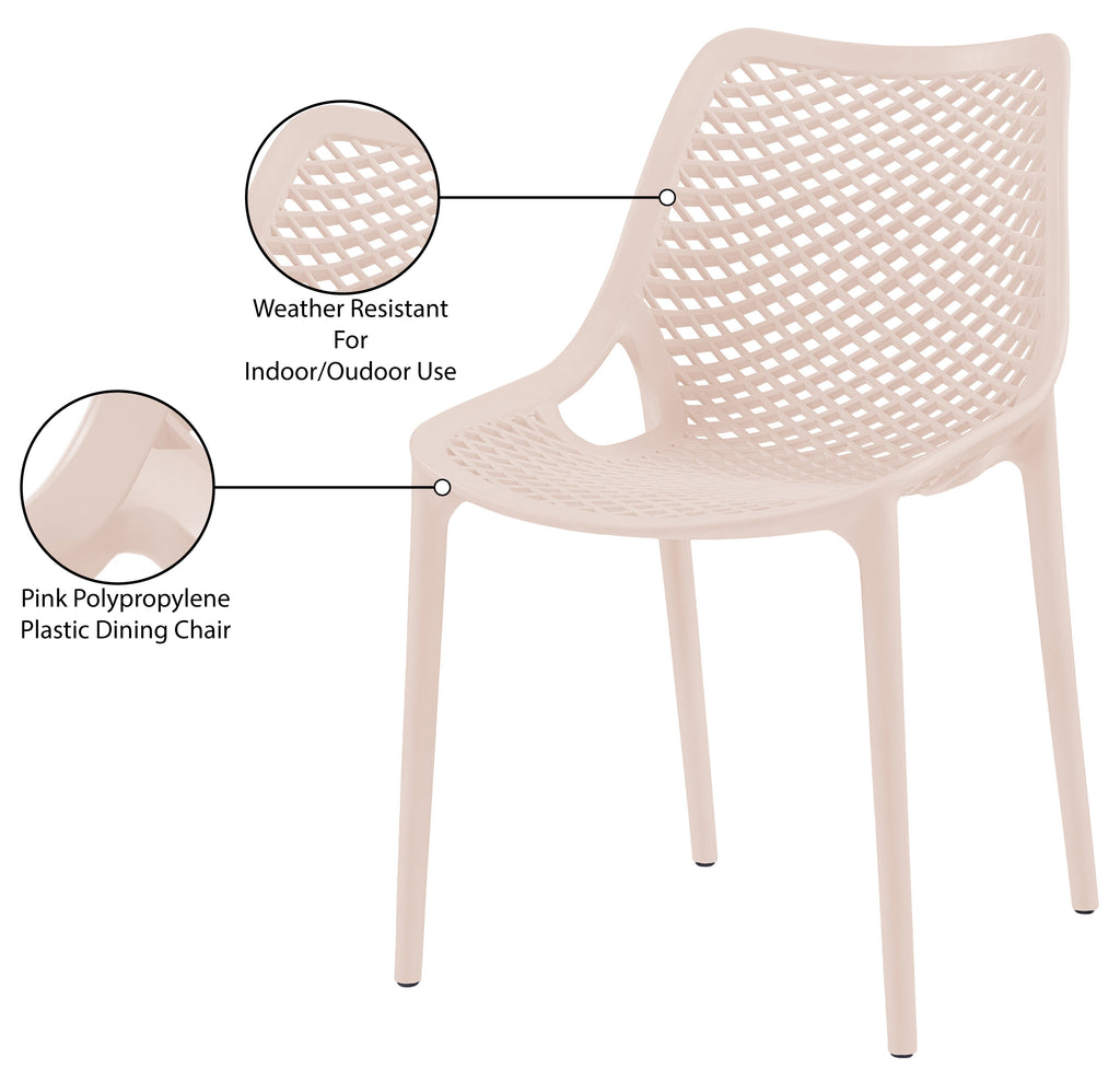 Mykonos Plastic Outdoor Patio Dining Chair - Set of 4