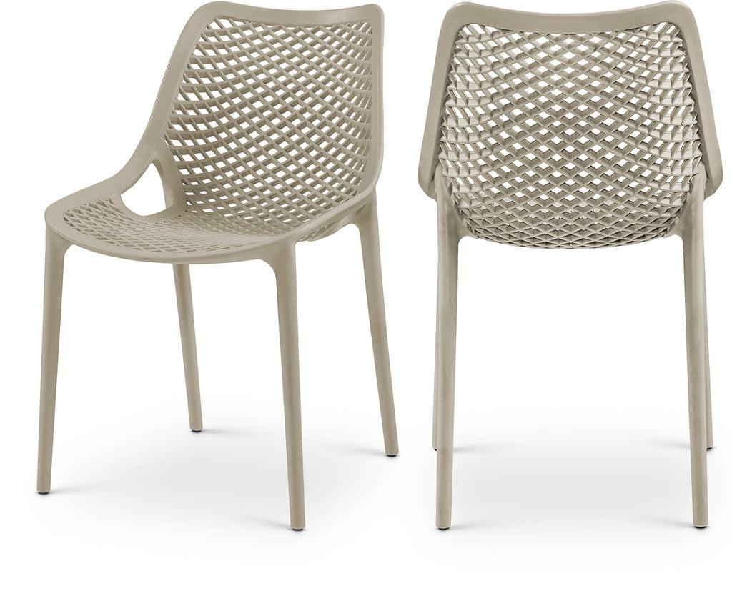 Mykonos Plastic Outdoor Patio Dining Chair - Set of 4