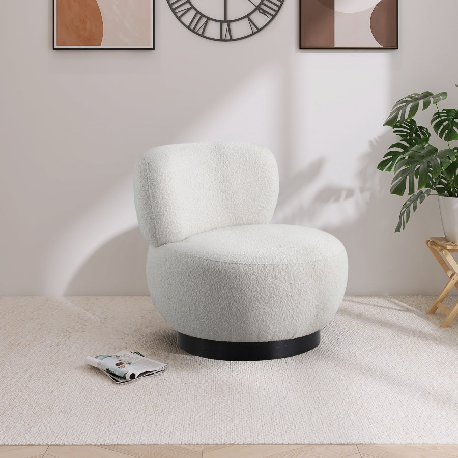 Calais Boucle Fabric Upholstered Accent Chair